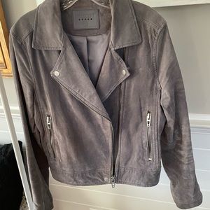 Suede Moto Jacket